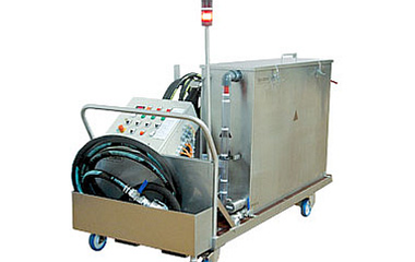 Машина за почистване на тръби на охладители и топлообменници