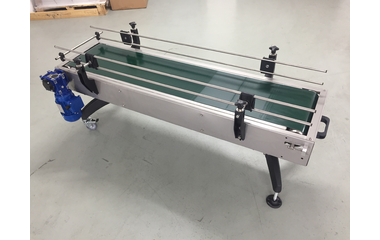 Мобилен транспортьор с PVC транспортна лента и корпус от неръжда