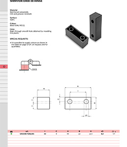 SHIM FOR O400-30 HINGE